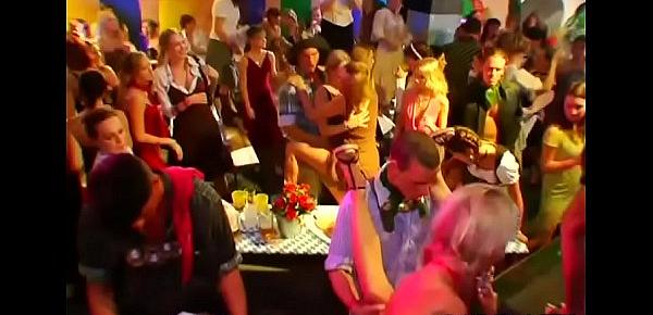  Raucous group banging session